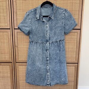 Rodeo Ready Denim Button-Up Dress!